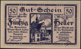 Oostenrijk - Noodgeld - Weyer KK. 1175.c 50 Heller 1920