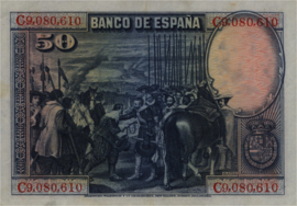 Spanje  P75.b 50 Pesetas 1928