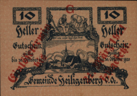 Oostenrijk - Noodgeld - Heiligenberg KK.:S361 10 Heller 1920