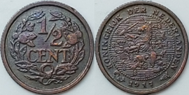 Netherlands Sch.1012 ½ Cent 1917