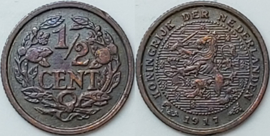 Nederland Sch.1012 1/2 Cent 1917