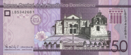 Dominican Republic P189 50 Pesos oro 2019