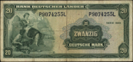 Duitsland - BRD P17.a1 P/ 20 Deutsche Mark 1949