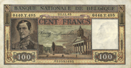 Belgium P126.1 100 Francs 1945-1950