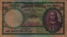 Portugal P153 20 Escudos 1951