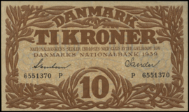 Denemarken  P31.g 10 Kroner 1939