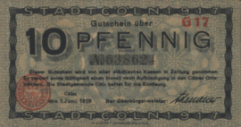 Duitsland - Noodgeld - Köln  Grab.:K30.4.a 10 Pfennig 1918