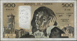 Frankrijk P156/B 500 Francs 1982