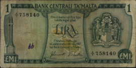 Malta  P31 1 Lira 1967