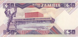 Zambia  P28 50 Kwacha 1986-88 (No date)