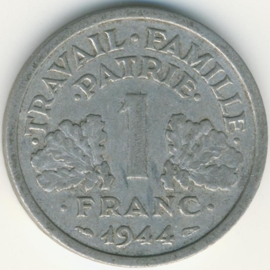 France 1 Franc KM902 1944