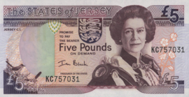 Jersey P27 5 Pounds 2000 (No date)