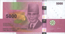 Comores  P18.a 5,000 Francs 2006