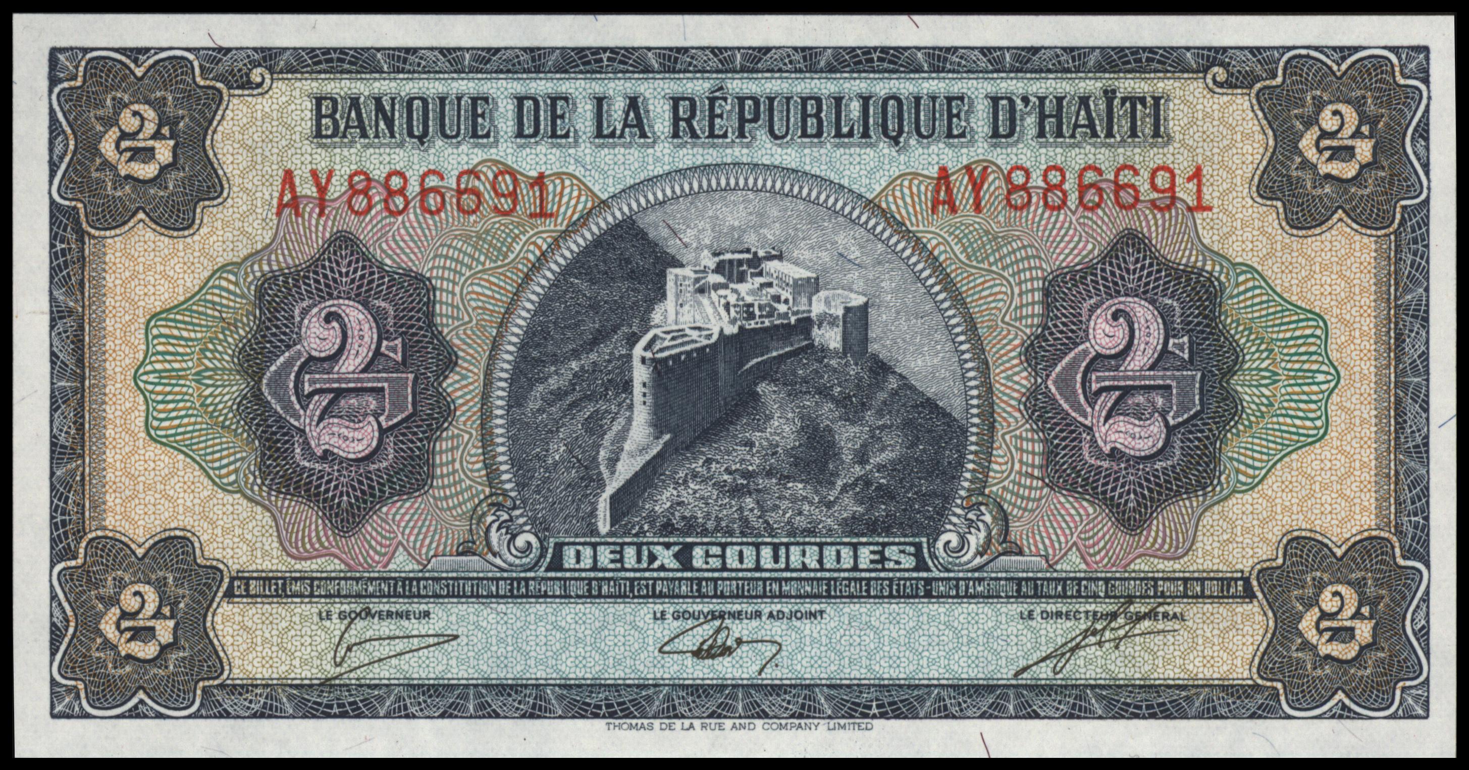 Haiti P245A 2 Gourdes 1979