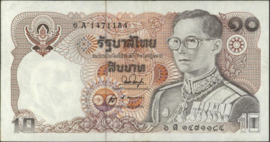 Thailand  P87/B156 10 Baht 1980 (No Date)