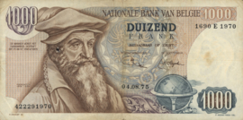 Belgium P136.b 1,000 Francs 1961-76