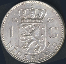 Sch.1105 Silver 1 Guilder 1957