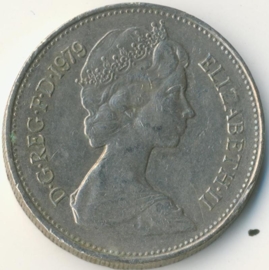 Engeland 5 New Pence 1979 KM#911