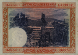 Spanje  P69.c 100 Pesetas 1925