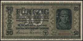Oekraïne  P54 50 Karbowanez 1942