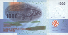Comores  P16 1,000 Francs 2005