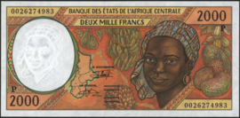 Tsjaad P603P 2.000 Francs 2000