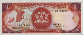 Trinidad en Tobago  P36 1 Dollar 1985 (No Date)