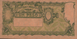 Argentinië P257.var1 1 Peso 1947