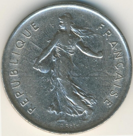 Frankrijk 5 Francs KM926a.1