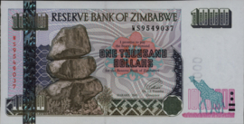 Zimbabwe  P12 1,000 Dollars 2003