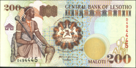 Lesotho  P20/B217 200 Maloti 2001