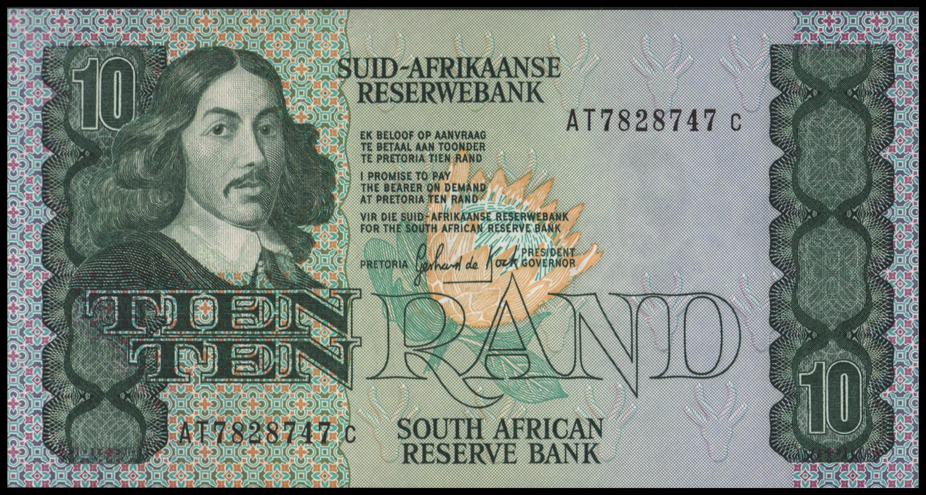 Zuid Afrika P120.d 10 Rand 1978-93 (No date)