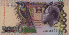 Sao Tome and Principe  P65 5,000 Dobras 1996