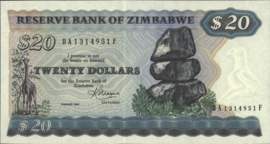 Zimbabwe   P4.c 20 Dollars 1983