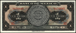 Mexico  P59.k 1 Peso 1969