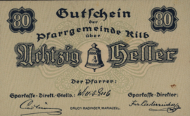 Austria - Emergency issues - Kilb KK.:437 80 Heller 1920