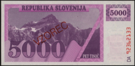 Slovenië   P2-3-4-5-6-8-9-10 Set of 8 SPECIMEN (19)90-'92