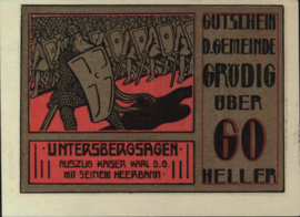 Oostenrijk - Noodgeld - Grödig KK.:290 60 Heller 1920
