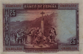 Spanje  P74.b 25 Pesetas 1928