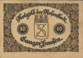 Duitsland - Noodgeld - Sangerhausen Grab/Mehl.:1163 10 Pfennig 1921