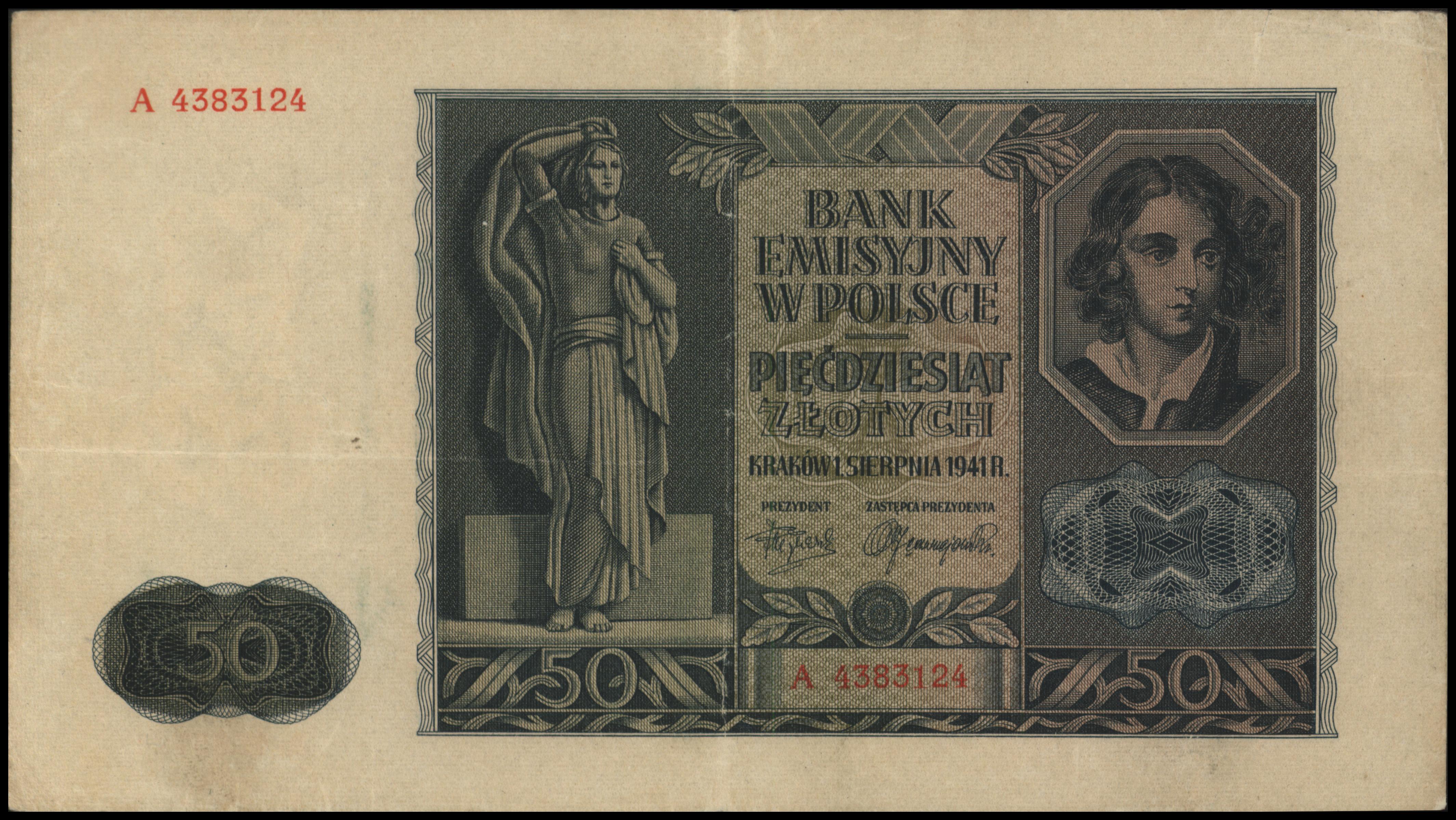 Polen P102.A 50 Zlotych 1941