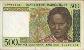 Madagascar P75/B311 500 Francs 1994 (No date)