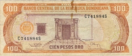 Dominicaanse Republiek P136 100 Pesos Oro 1991-1994