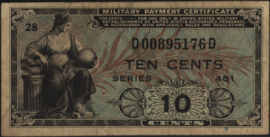 Verenigde Staten van Amerika (VS)  PM23 10 Cents (19)48 (No date)
