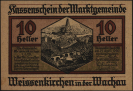 Oostenrijk - Noodgeld - Weissenkirchen KK. 1158 10 Heller 1920