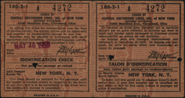 United States of America (USA) Greyhound Ticket 1953