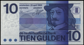 Nederland - Bankbiljet  PL47.d1 10 Gulden 1968