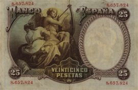 Spanje  P81 25 Pesetas 1931