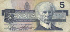 Canada  P95.c1 5 Dollars 1986