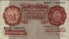 Great Britain / UK P368 10 Shillings 1948-1960 (No date)